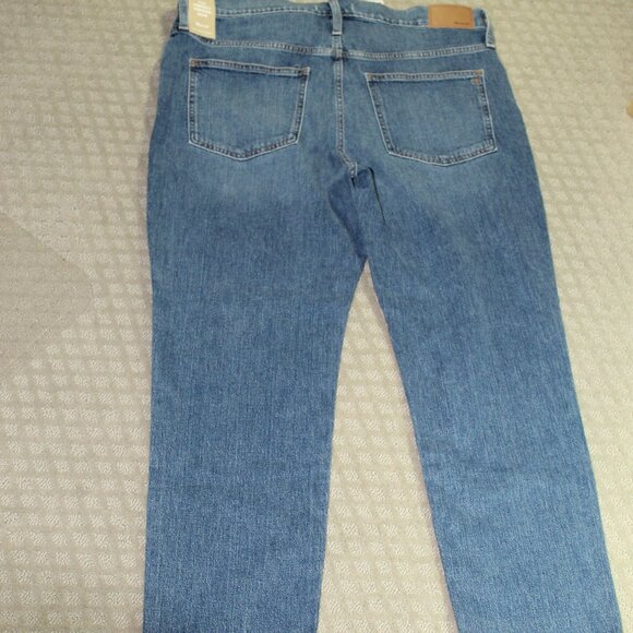 New Madewell The Perfect Vintage Straight High Rise Blue Jeans Size 32x27 - Picture 2 of 7